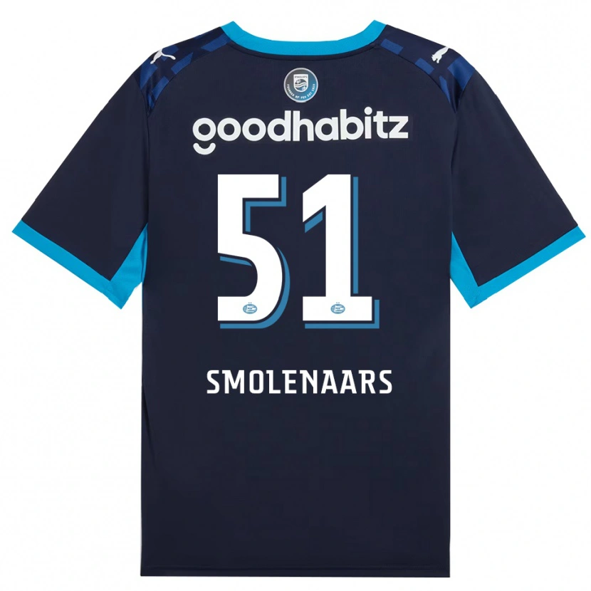 Danxen Mann Tijn Smolenaars #51 Blå Dodger Kongeblå Tredje Sett Drakt Trøye 2026/27 Skjorter T-Skjorte