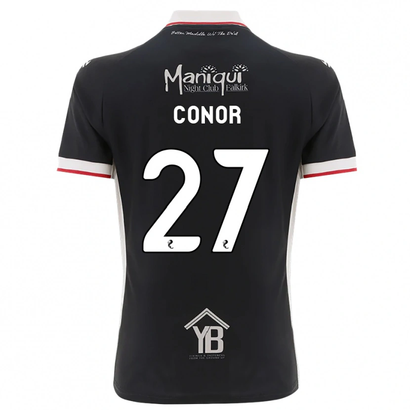 Danxen Mann Conor Mcleod #27 Svart Hvit Rød Hjemmetrøye Drakt Trøye 2026/27 Skjorter T-Skjorte