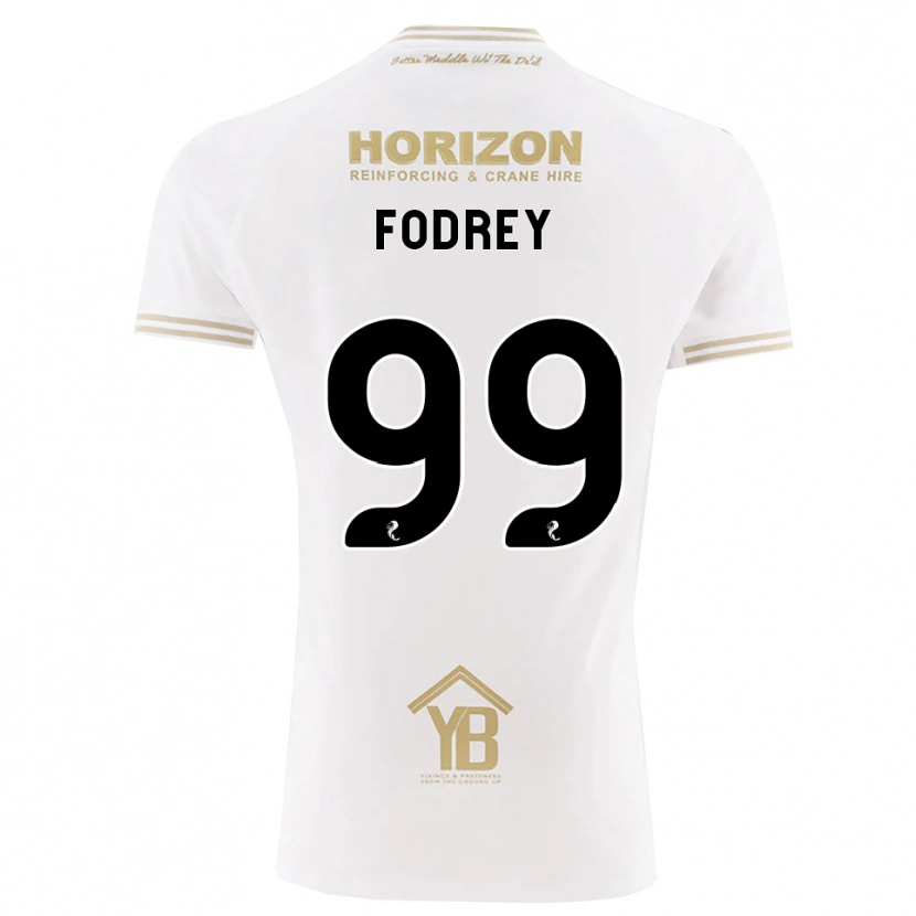 Danxen Dame Cj Fodrey #99 Hvete Hvit Bortetrøye Drakt Trøye 2026/27 Skjorter T-Skjorte