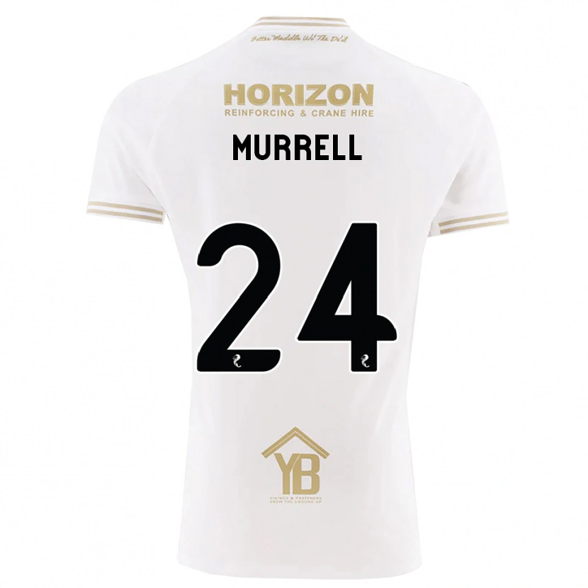 Danxen Dame Jacob Murrell #24 Hvete Hvit Bortetrøye Drakt Trøye 2026/27 Skjorter T-Skjorte