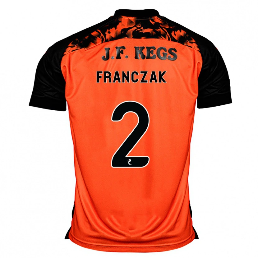 Danxen Dame Emil Franczak #2 Oransje Svart Hvit Hjemmetrøye Drakt Trøye 2026/27 Skjorter T-Skjorte