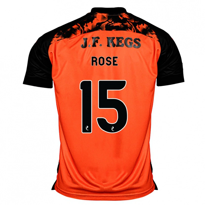 Danxen Dame Lachlan Rose #15 Oransje Svart Hvit Hjemmetrøye Drakt Trøye 2026/27 Skjorter T-Skjorte