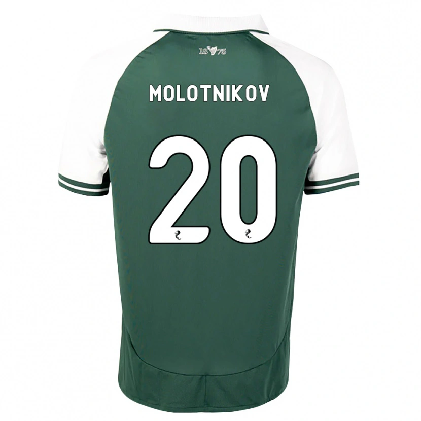 Danxen Dame Rudi Molotnikov #20 Sjøgrønn Hvit Hjemmetrøye Drakt Trøye 2026/27 Skjorter T-Skjorte