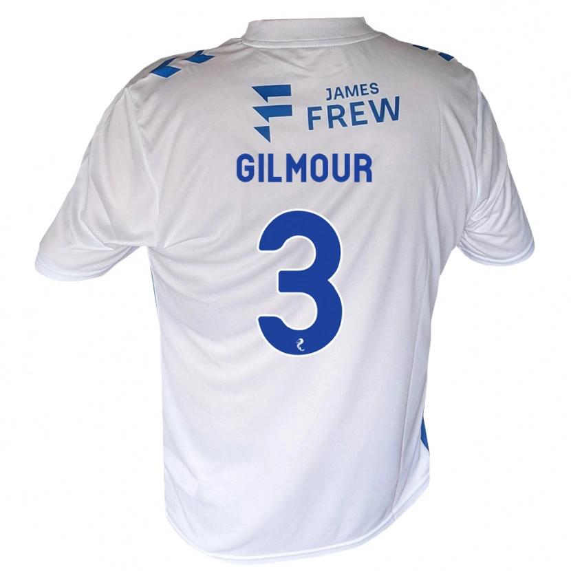 Danxen Dame Josh Gilmour #3 Kongeligblå Hvit Hjemmetrøye Drakt Trøye 2026/27 Skjorter T-Skjorte