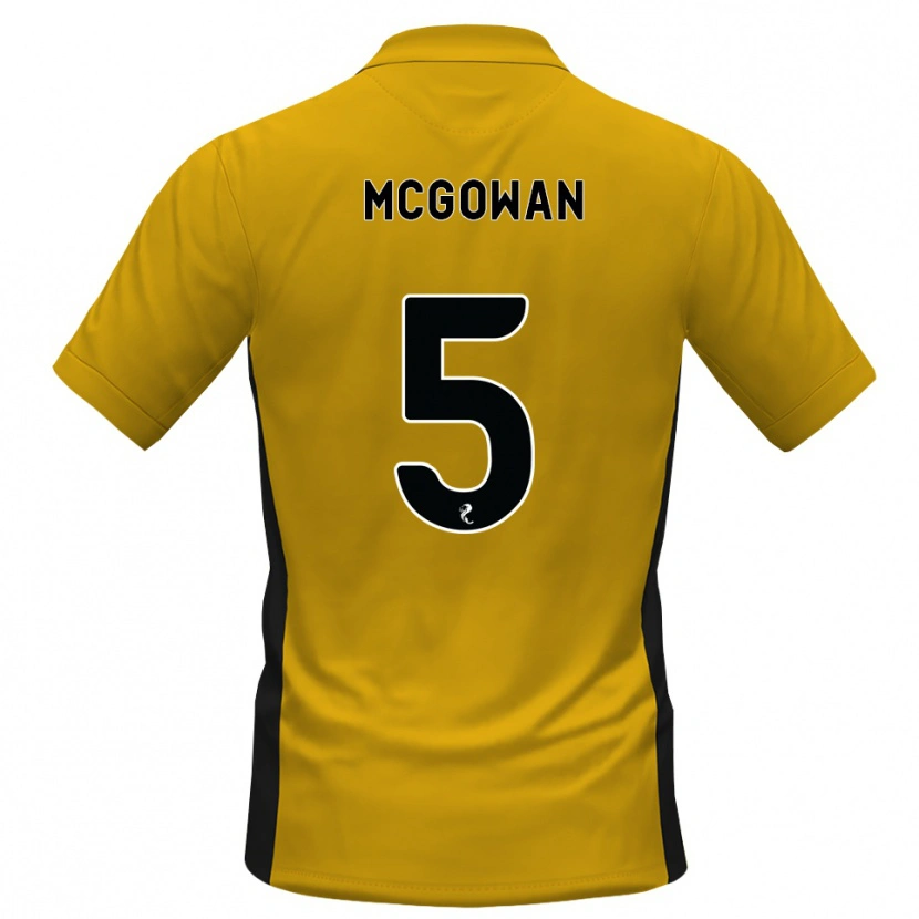 Danxen Dame Ryan Mcgowan #5 Oransje Svart Hjemmetrøye Drakt Trøye 2026/27 Skjorter T-Skjorte