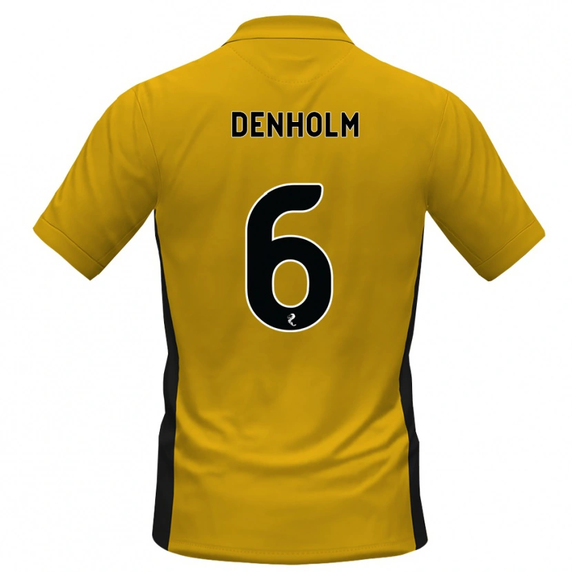 Danxen Dame Aidan Denholm #6 Oransje Svart Hjemmetrøye Drakt Trøye 2026/27 Skjorter T-Skjorte