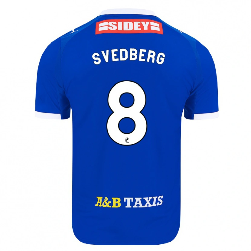 Danxen Dame Jonathan Svedberg #8 Blå Rød Gul Hjemmetrøye Drakt Trøye 2026/27 Skjorter T-Skjorte