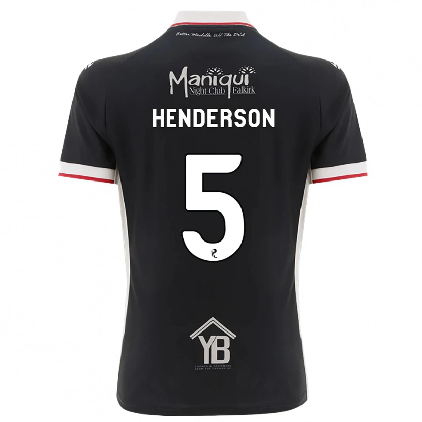 Danxen Dame Liam Henderson #5 Svart Hvit Rød Hjemmetrøye Drakt Trøye 2026/27 Skjorter T-Skjorte