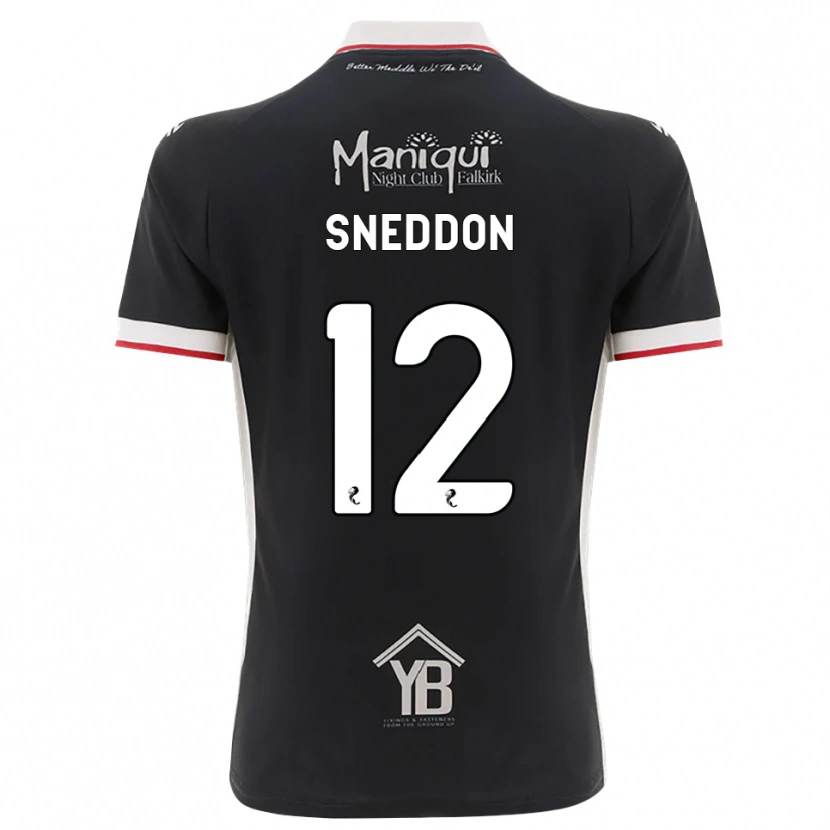 Danxen Dame Jamie Sneddon #12 Svart Hvit Rød Hjemmetrøye Drakt Trøye 2026/27 Skjorter T-Skjorte