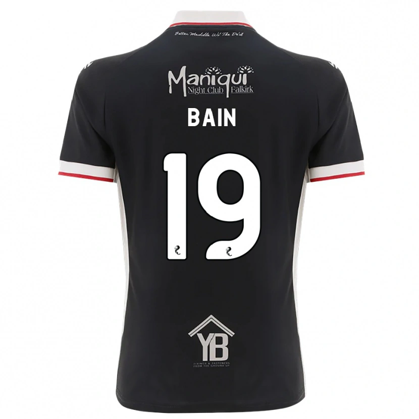 Danxen Dame Scott Bain #19 Svart Hvit Rød Hjemmetrøye Drakt Trøye 2026/27 Skjorter T-Skjorte