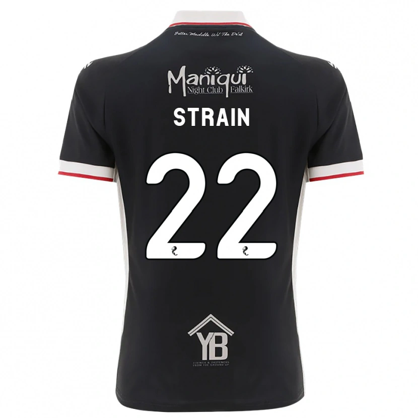 Danxen Dame Ryan Strain #22 Svart Hvit Rød Hjemmetrøye Drakt Trøye 2026/27 Skjorter T-Skjorte