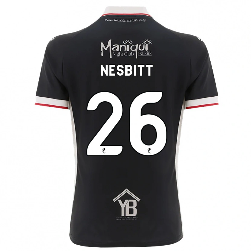 Danxen Dame Aidan Nesbitt #26 Svart Hvit Rød Hjemmetrøye Drakt Trøye 2026/27 Skjorter T-Skjorte