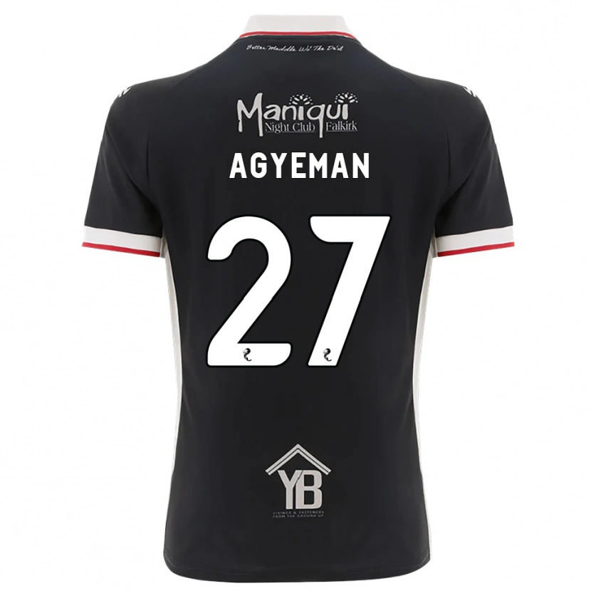 Danxen Dame Alfie Agyeman #27 Svart Hvit Rød Hjemmetrøye Drakt Trøye 2026/27 Skjorter T-Skjorte
