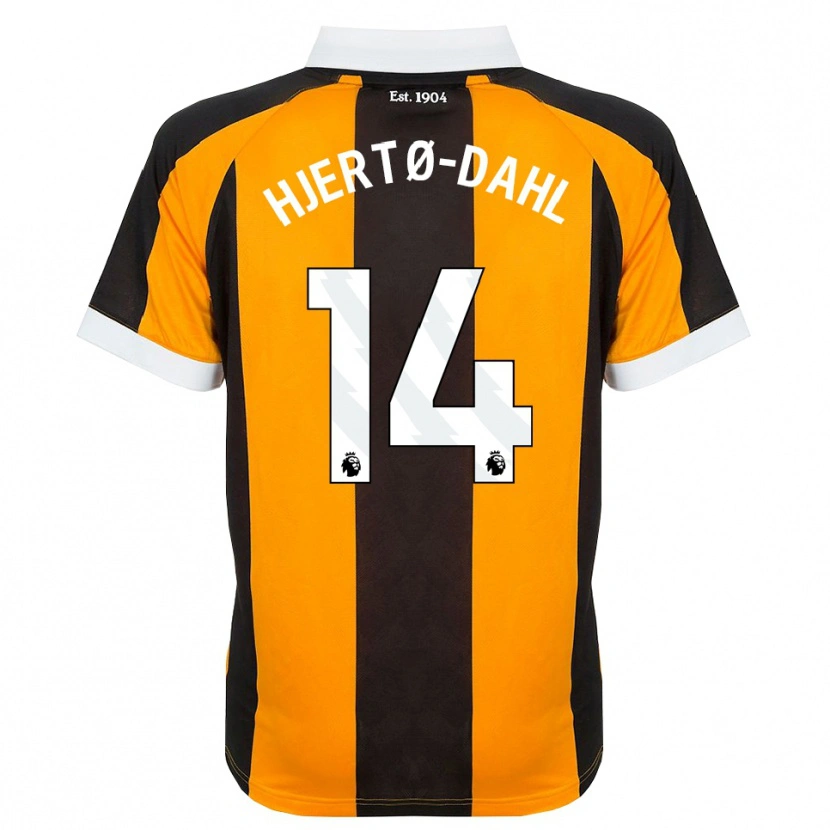 Danxen Dame Jens Hjertø-Dahl #14 Oransje Svart Hvit Hjemmetrøye Drakt Trøye 2026/27 Skjorter T-Skjorte