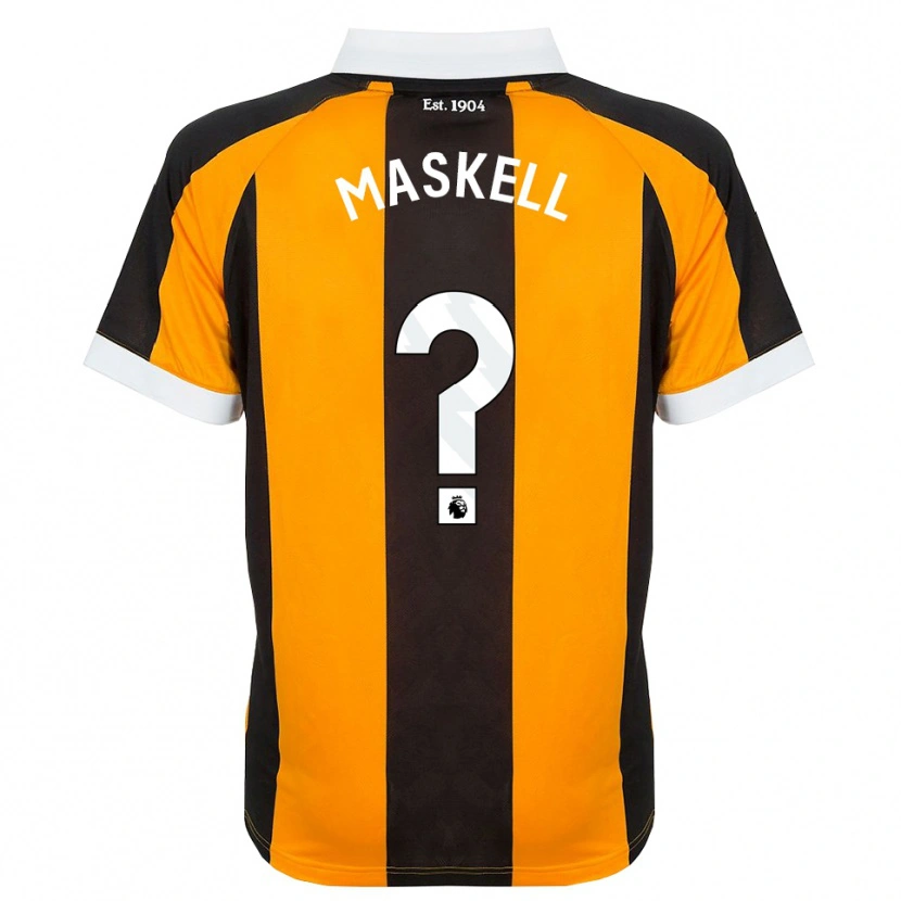 Danxen Dame Alfie Maskell #0 Oransje Svart Hvit Hjemmetrøye Drakt Trøye 2026/27 Skjorter T-Skjorte