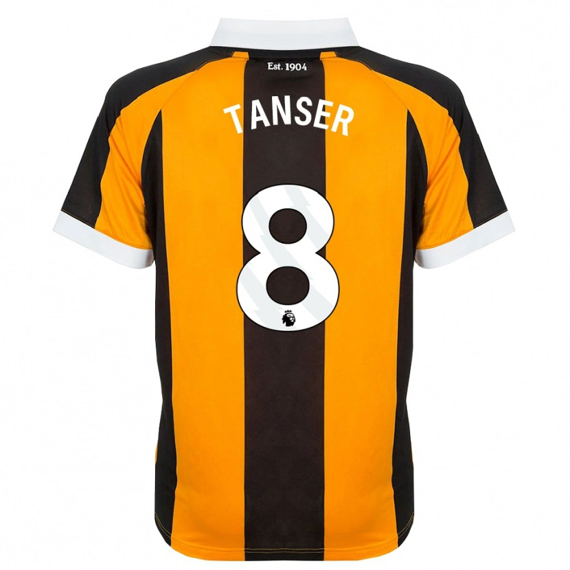 Danxen Dame Ellie Tanser #8 Oransje Svart Hvit Hjemmetrøye Drakt Trøye 2026/27 Skjorter T-Skjorte