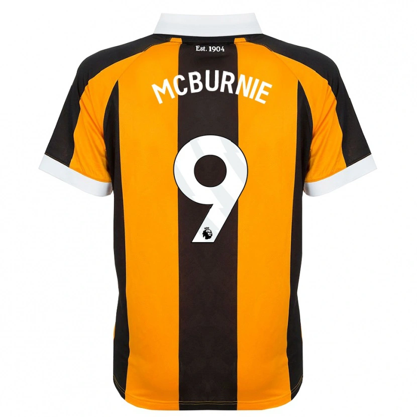 Danxen Dame Oli Mcburnie #9 Oransje Svart Hvit Hjemmetrøye Drakt Trøye 2026/27 Skjorter T-Skjorte