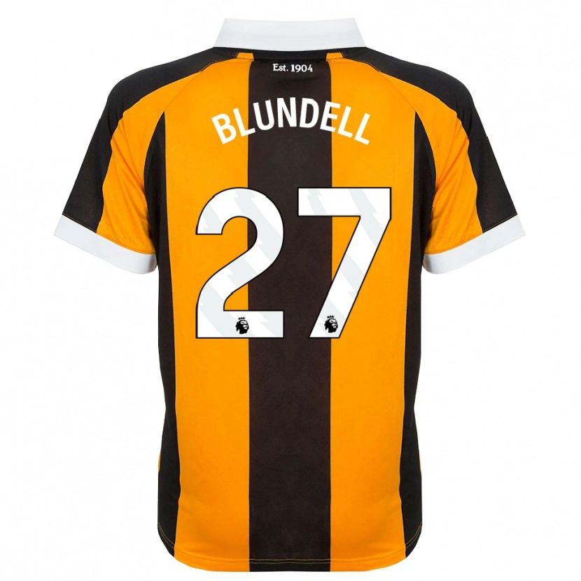 Danxen Dame Maddie Blundell #27 Oransje Svart Hvit Hjemmetrøye Drakt Trøye 2026/27 Skjorter T-Skjorte
