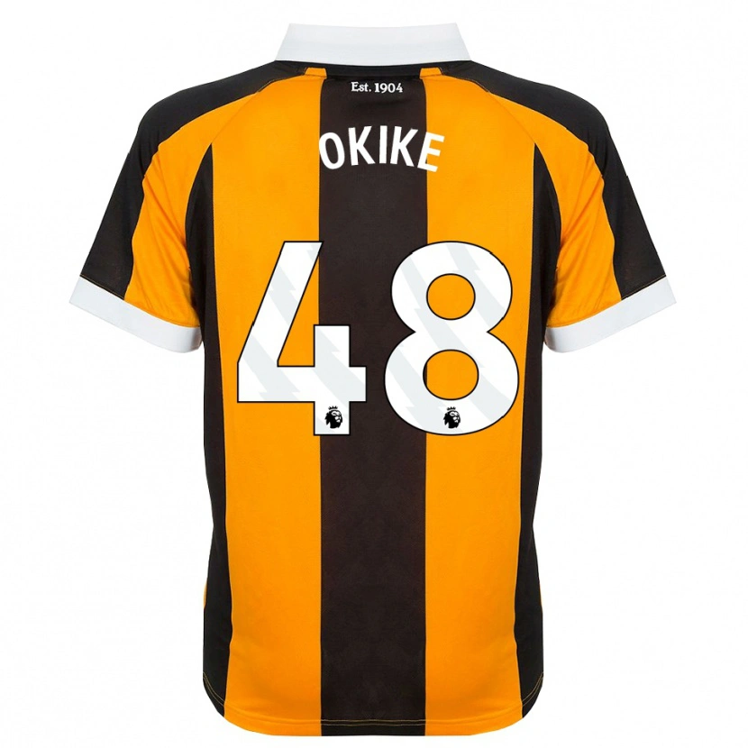 Danxen Dame Calvin Okike #48 Oransje Svart Hvit Hjemmetrøye Drakt Trøye 2026/27 Skjorter T-Skjorte