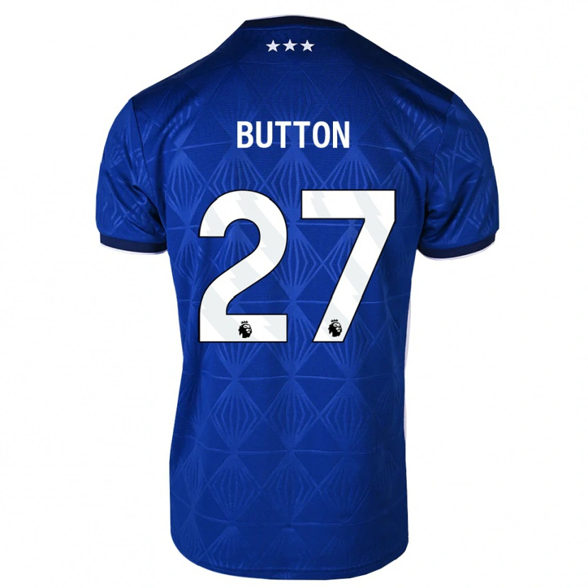 Danxen Dame David Button #27 Mediumblå Hvit Rød Hjemmetrøye Drakt Trøye 2026/27 Skjorter T-Skjorte