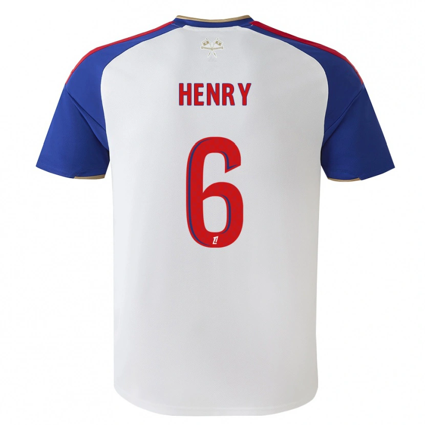 Danxen Dame Amandine Henry #6 Kongeblå Rød Hvit Hjemmetrøye Drakt Trøye 2026/27 Skjorter T-Skjorte