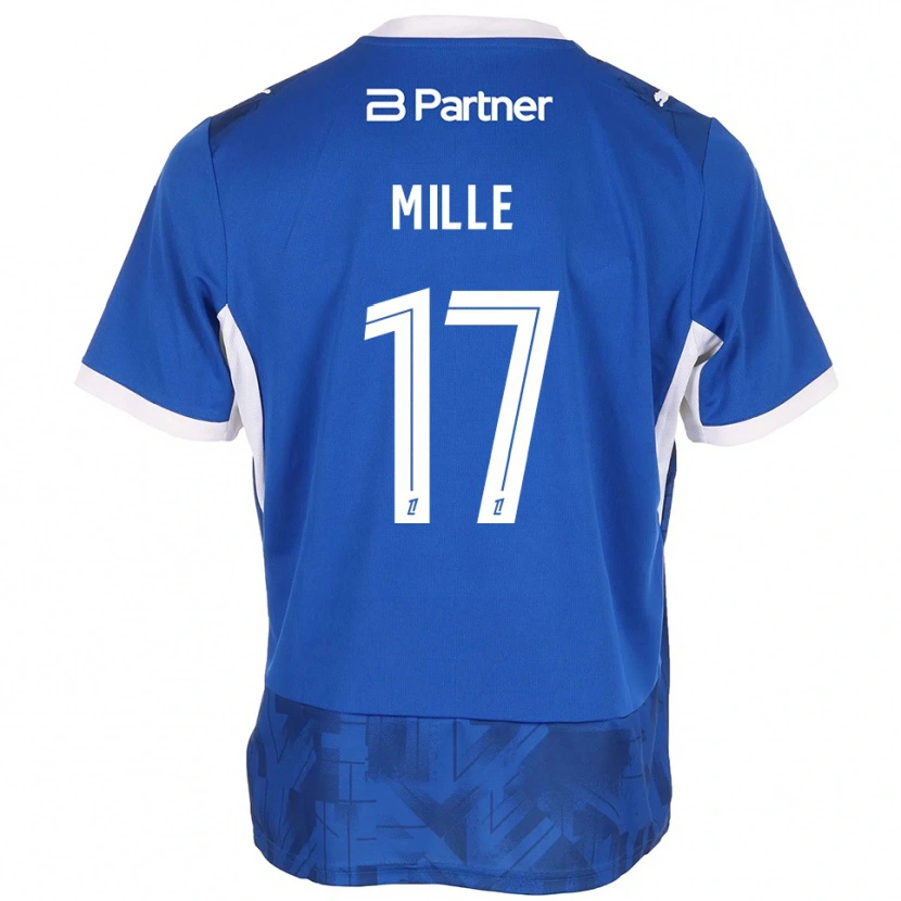 Danxen Dame Antoine Mille #17 Mediumblå Hvit Hjemmetrøye Drakt Trøye 2026/27 Skjorter T-Skjorte