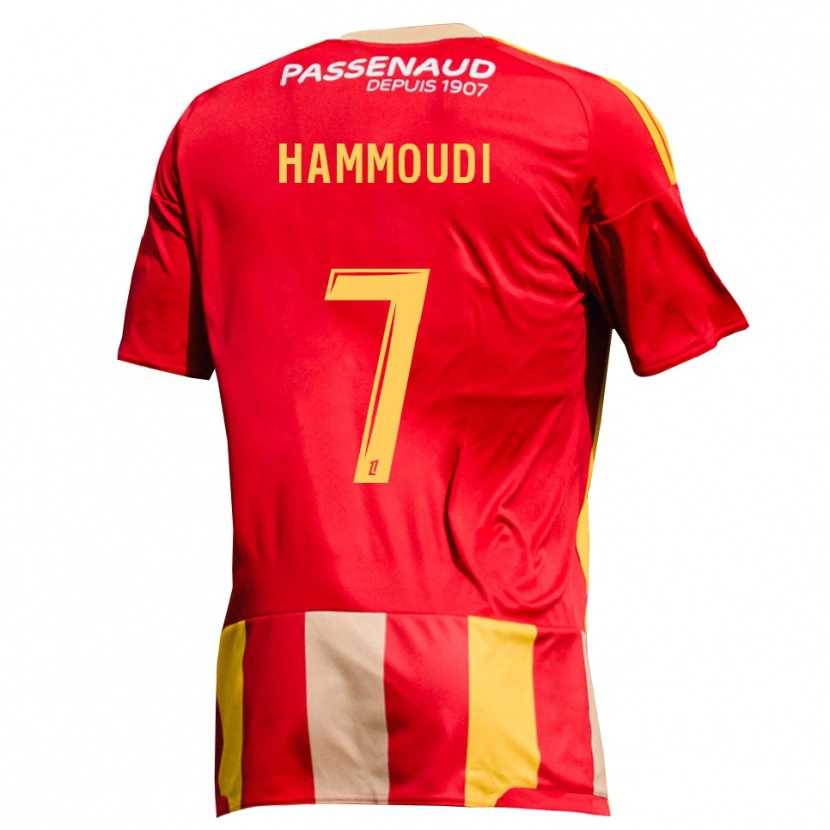 Danxen Dame Izhak Hammoudi #7 Rød Gul Grønn Hjemmetrøye Drakt Trøye 2026/27 Skjorter T-Skjorte