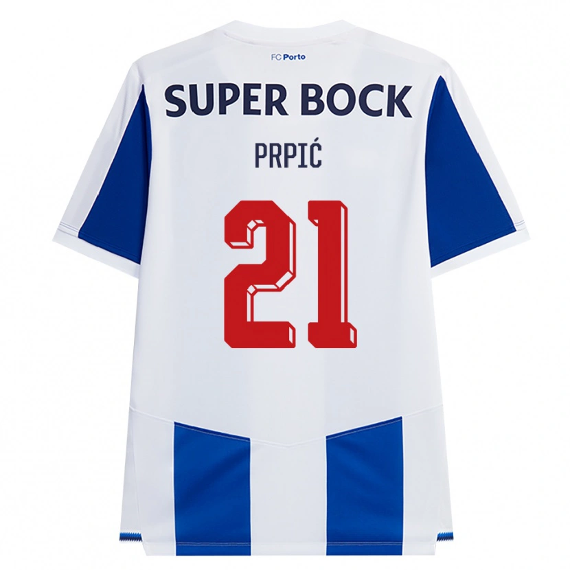 Danxen Dame Dominik Prpić #21 Blå Hvit Rød Hjemmetrøye Drakt Trøye 2026/27 Skjorter T-Skjorte