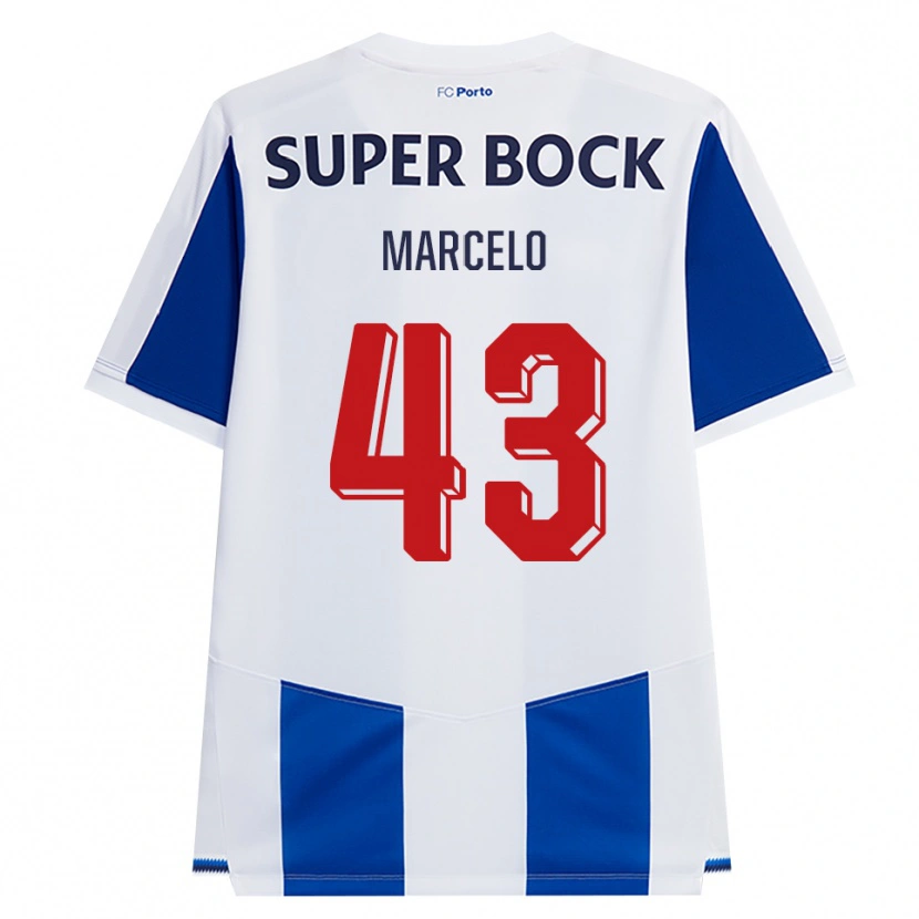 Danxen Dame Joao Marcelo #43 Blå Hvit Rød Hjemmetrøye Drakt Trøye 2026/27 Skjorter T-Skjorte