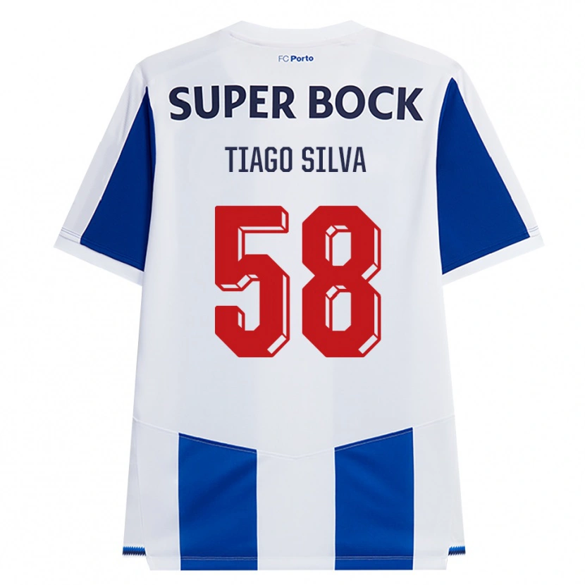 Danxen Dame Tiago Silva #58 Blå Hvit Rød Hjemmetrøye Drakt Trøye 2026/27 Skjorter T-Skjorte