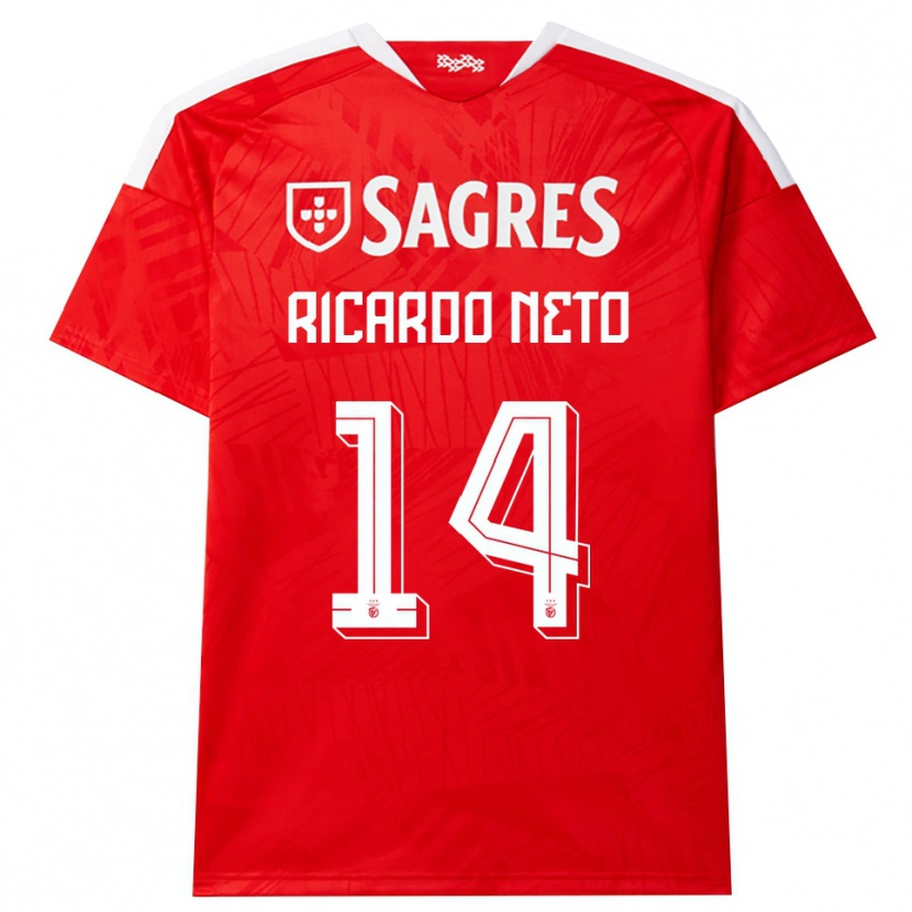 Danxen Dame Ricardo Neto #14 Rød Hvit Gul Hjemmetrøye Drakt Trøye 2026/27 Skjorter T-Skjorte