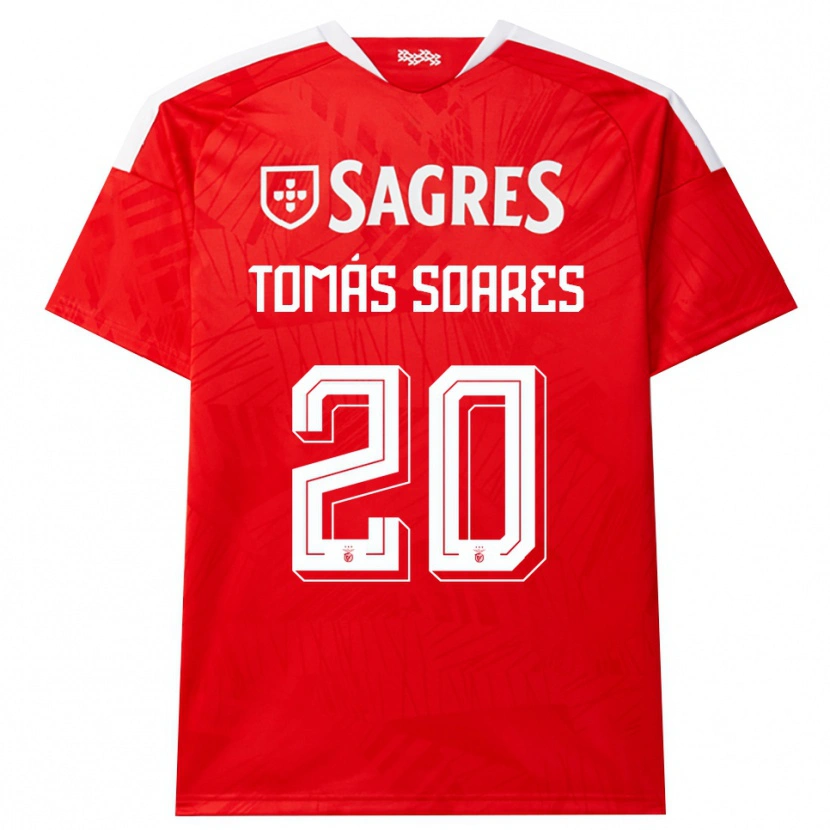 Danxen Dame Tomás Soares #20 Rød Hvit Gul Hjemmetrøye Drakt Trøye 2026/27 Skjorter T-Skjorte
