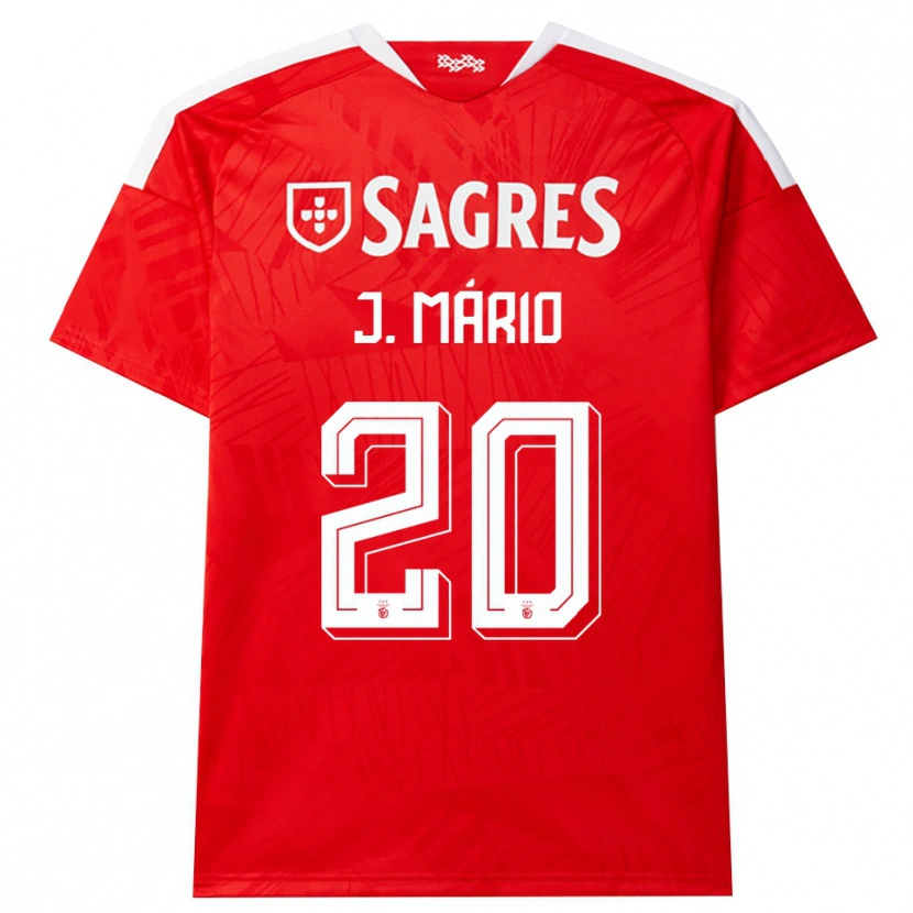 Danxen Dame Joao Mario #20 Rød Hvit Gul Hjemmetrøye Drakt Trøye 2026/27 Skjorter T-Skjorte