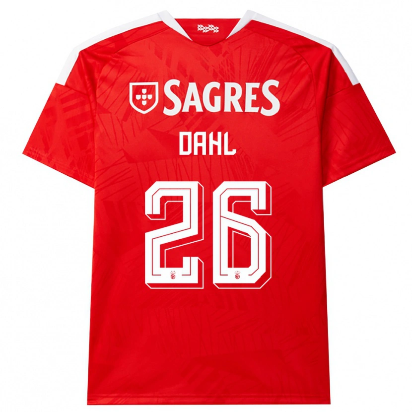 Danxen Dame Samuel Dahl #26 Rød Hvit Gul Hjemmetrøye Drakt Trøye 2026/27 Skjorter T-Skjorte