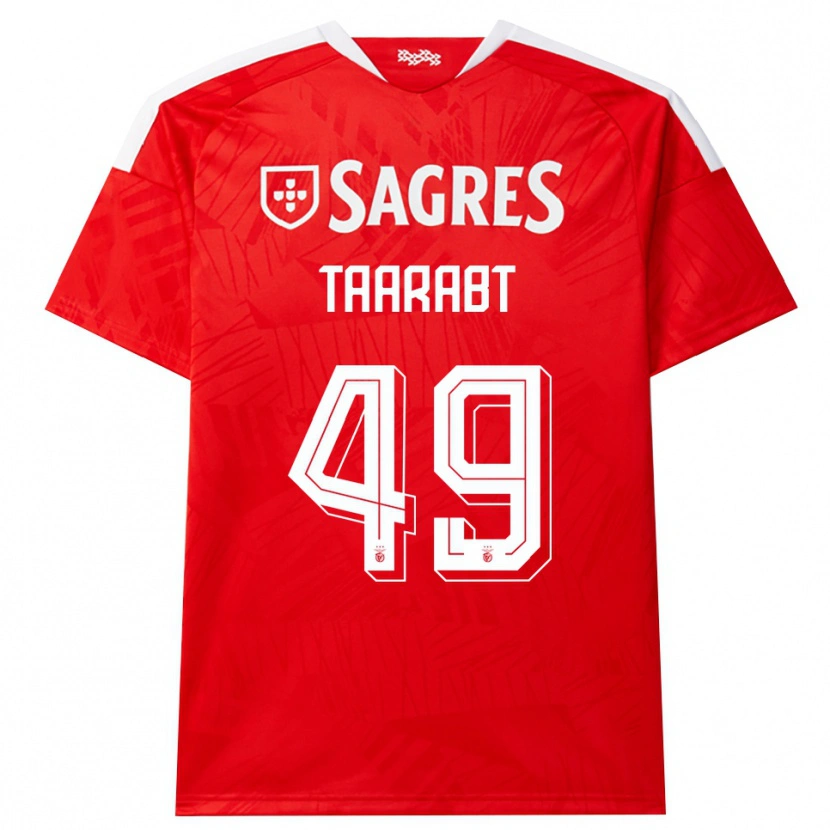 Danxen Dame Adel Taarabt #49 Rød Hvit Gul Hjemmetrøye Drakt Trøye 2026/27 Skjorter T-Skjorte