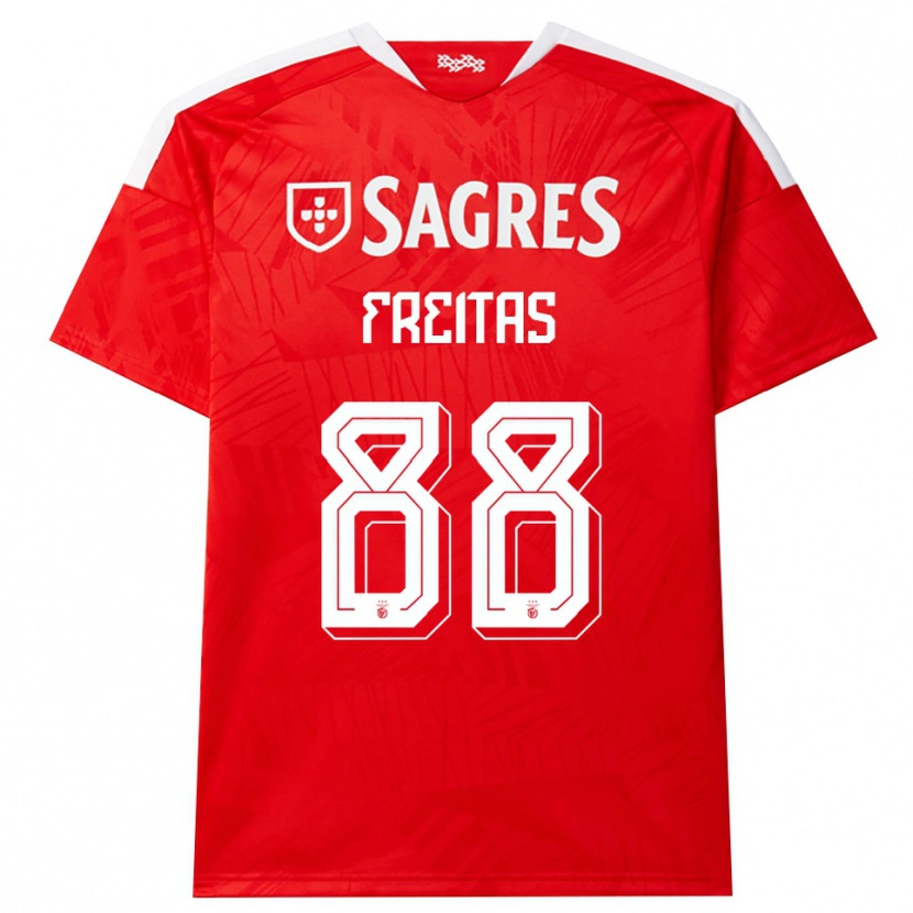 Danxen Dame Tiago Freitas #88 Rød Hvit Gul Hjemmetrøye Drakt Trøye 2026/27 Skjorter T-Skjorte