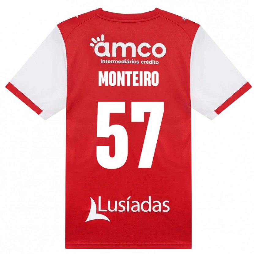 Danxen Dame Jordan Monteiro #57 Hvit Rød Svart Hjemmetrøye Drakt Trøye 2026/27 Skjorter T-Skjorte