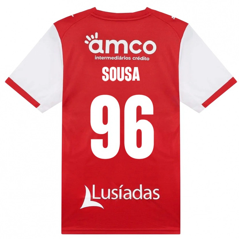 Danxen Dame Afonso Dias Sousa #96 Hvit Rød Svart Hjemmetrøye Drakt Trøye 2026/27 Skjorter T-Skjorte