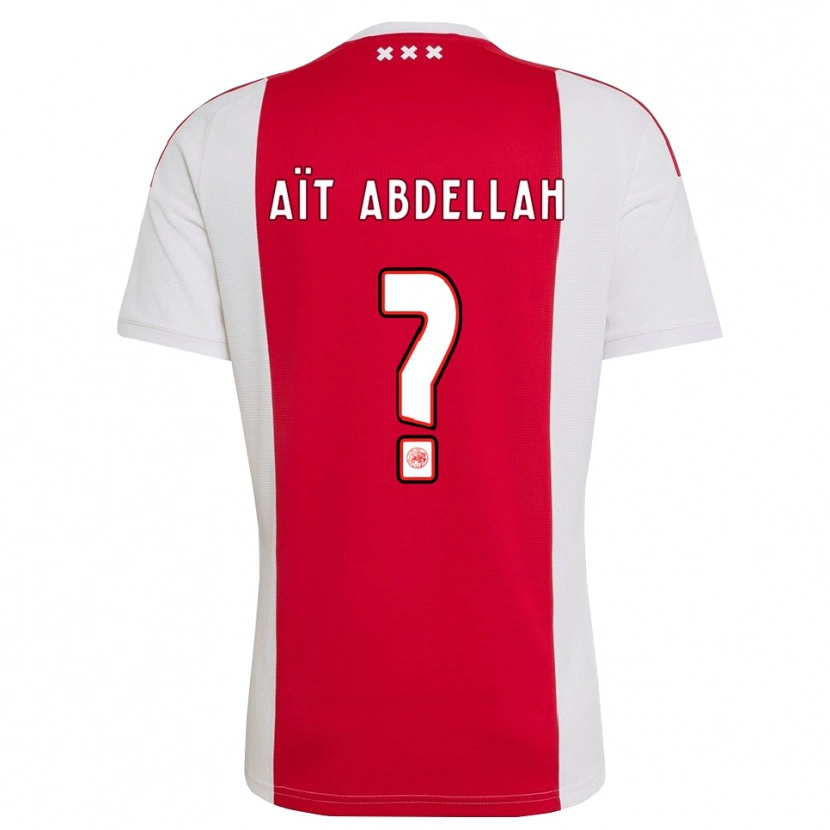 Danxen Dame Waleed Aït Abdellah #0 Rød Hvit Gul Hjemmetrøye Drakt Trøye 2026/27 Skjorter T-Skjorte