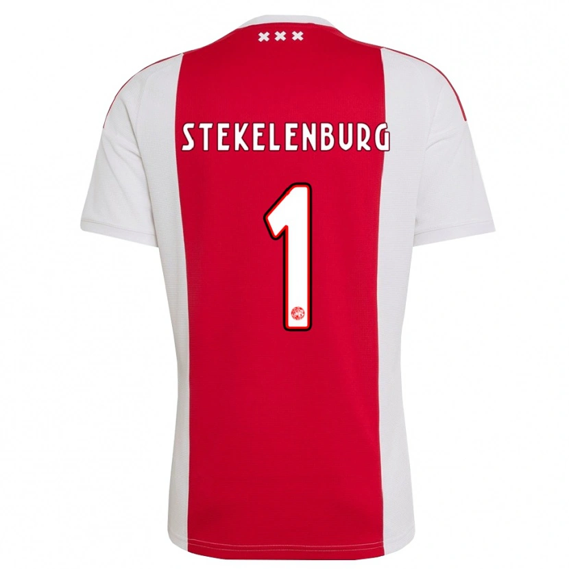 Danxen Dame Maarten Stekelenburg #1 Rød Hvit Gul Hjemmetrøye Drakt Trøye 2026/27 Skjorter T-Skjorte