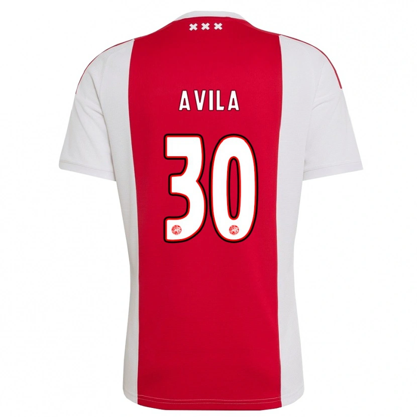Danxen Dame Gastón Ávila #30 Rød Hvit Gul Hjemmetrøye Drakt Trøye 2026/27 Skjorter T-Skjorte