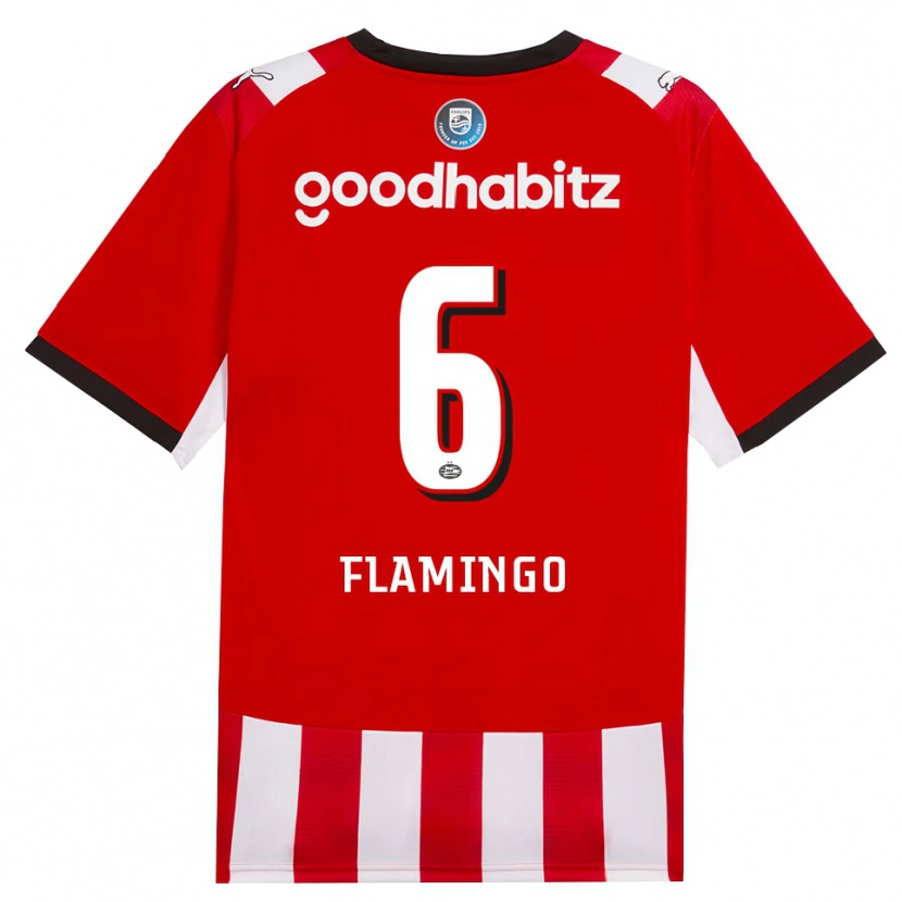 Danxen Dame Ryan Flamingo #6 Rød Hvit Svart Hjemmetrøye Drakt Trøye 2026/27 Skjorter T-Skjorte