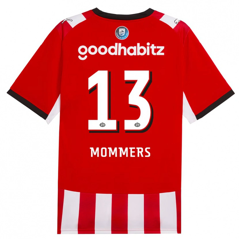 Danxen Dame Ryan Mommers #13 Rød Hvit Svart Hjemmetrøye Drakt Trøye 2026/27 Skjorter T-Skjorte