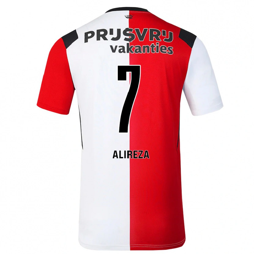 Danxen Dame Alireza Jahanbakhsh #7 Rød Hvit Svart Hjemmetrøye Drakt Trøye 2026/27 Skjorter T-Skjorte