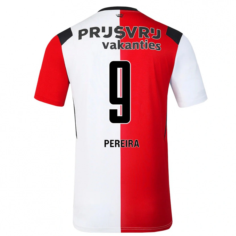 Danxen Dame Danilo Pereira #9 Rød Hvit Svart Hjemmetrøye Drakt Trøye 2026/27 Skjorter T-Skjorte