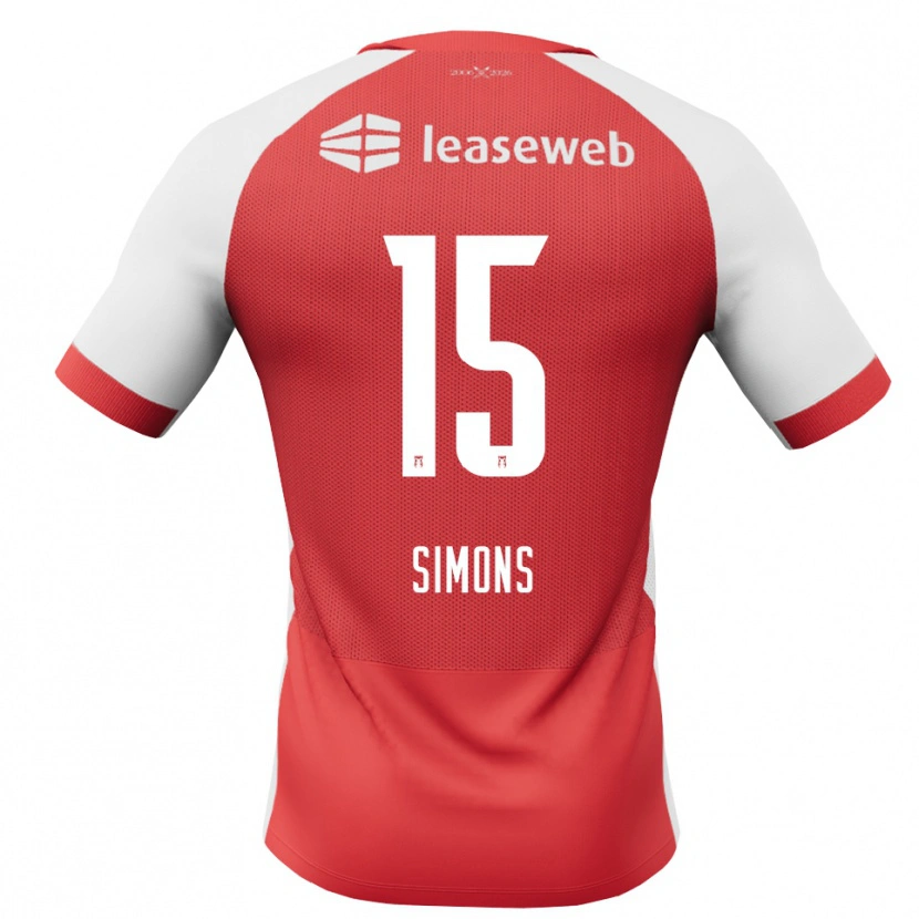Danxen Dame Saviola Simons #15 Rød Hvit Svart Hjemmetrøye Drakt Trøye 2026/27 Skjorter T-Skjorte