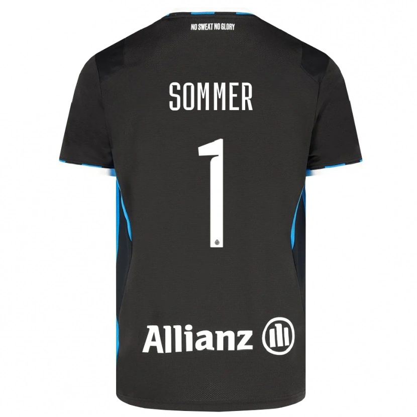 Danxen Dame Yann Sommer #1 Svart Rød Blå Hjemmetrøye Drakt Trøye 2026/27 Skjorter T-Skjorte