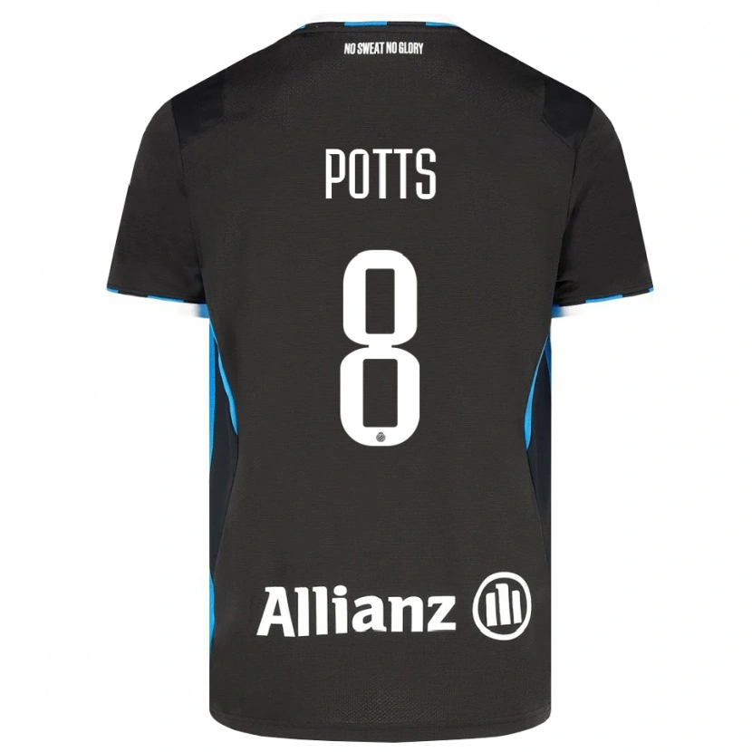 Danxen Dame Freddie Potts #8 Svart Rød Blå Hjemmetrøye Drakt Trøye 2026/27 Skjorter T-Skjorte