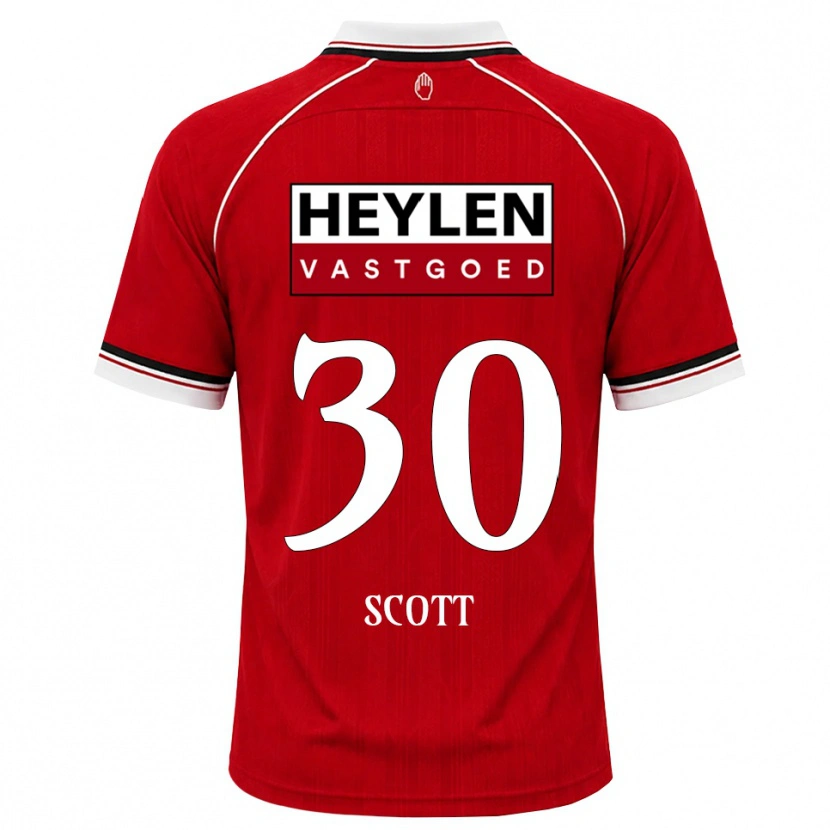 Danxen Dame Christopher Scott #30 Rød Hvit Svart Hjemmetrøye Drakt Trøye 2026/27 Skjorter T-Skjorte