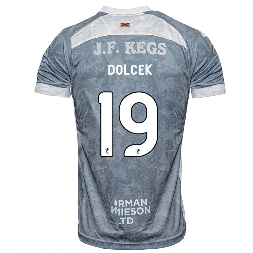 Danxen Dame Ivan Dolcek #19 Lys Skifergrå Bortetrøye Drakt Trøye 2026/27 Skjorter T-Skjorte
